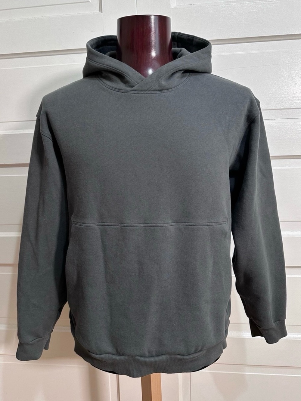 Lululemon Steady State Pullover Hoodie Size XL Onyx Grey Soft Cotton $148